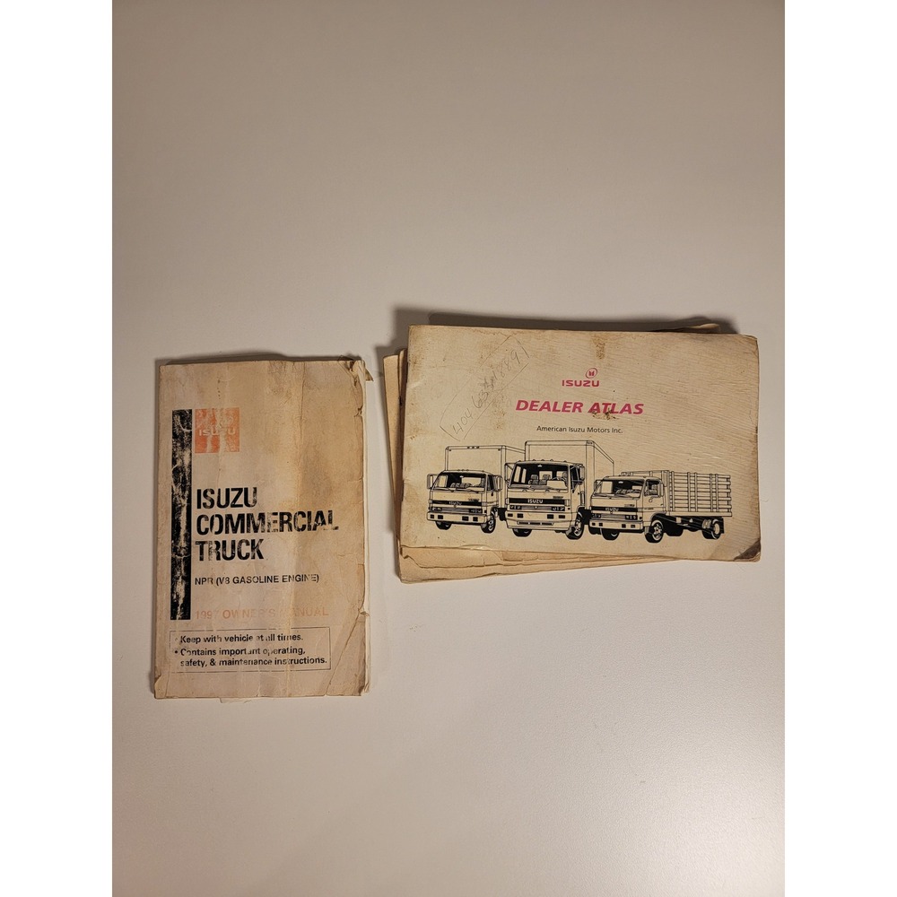 1997 Isuzu NPR Commercial Truck Owners Manual V8 Gasoline Engine & Dealer Atlas